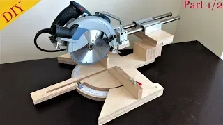 Homemade Miter Saw Build Part 1 // Gönye Testere Yapımı 1. Bölüm