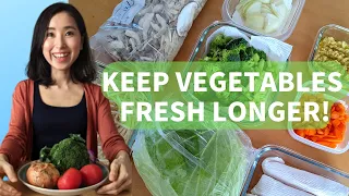 HOW TO STORE VEGETABLES FOR LONG | No more wasting!