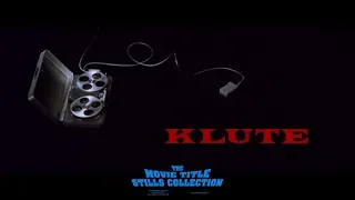 Klute (1971) title sequence