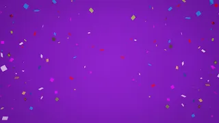 Colorful Confetti Falling Down Over Black & Green Background. 4K (Free Video Effect)