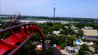 Great America: X Flight / On Ride Front Row POV / May 28, 2015