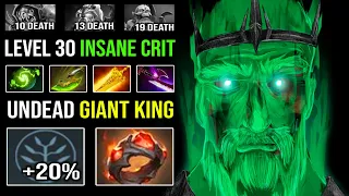 BRUTAL Crit Giant's Ring +25% Free Cleave Talent Wraith King | Overpower LEVEL 30 Power 7.30d Dota 2