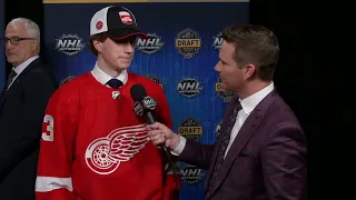 Nate Danielson talks being picked by Red Wings