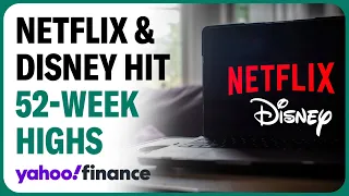 Netflix, Disney stocks hit 52-week highs. Here's why analysts remain bullish.