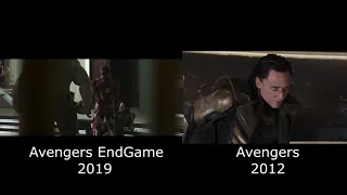 Avengers EndGame 2019 y Avengers 1 2012 Comparacion Español Latino. #Endgame #Avengers