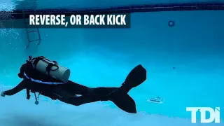 SDI/TDI Scuba Diving Finning Techniques - Reverse/Back Kick