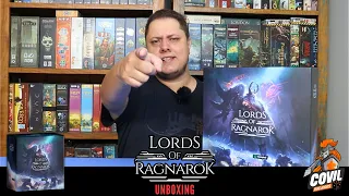 O que tem na Caixa? Unboxing Lords of Ragnarok