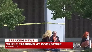 Triple stabbing at bookstore