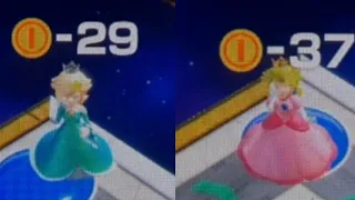 The 3 Princesses Gets Hit By The Bowser Coin Mario Party Superstars Space Land