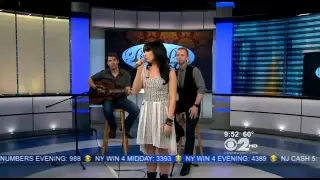 Rachel Potter CBS New York sings her new song "Hold On To Me"