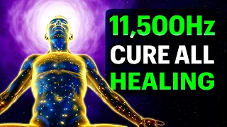 YOU CAN CURE ALL 11,500Hz 528Hz 432Hz Healing Frequency Music for Sleep (Black Screen)