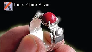 Pembuatan Cincin Perak Pria  | Making Men silver ring | DIY Hand Made Jewelry #redcoral