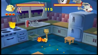 Tom and Jerry in Fists of Furry Gameplay on Cookin' Up A Storm Quacker vs Spike 4K UHD 60Fps