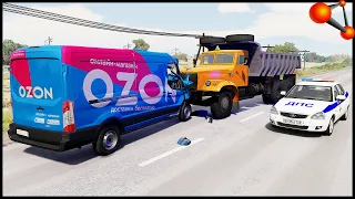 VERY BAD DELIVERY! Ford Transit! - BeamNg Drive