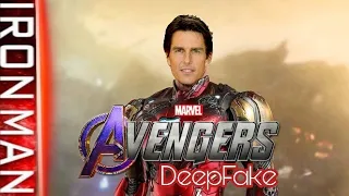 Tom Cruise as IronMan (Tony Stark) in Avengers Deepfake