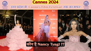 "Fashion Influencer Nancy Tyagi's Handmade Pink Gown Goes Viral: Who Is She?" #nancytyagi #cannes