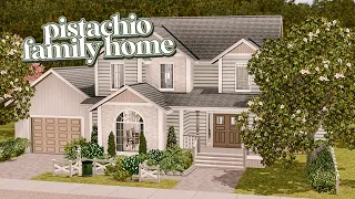 pistachio family home | the sims 3 speed build ( + cc links)