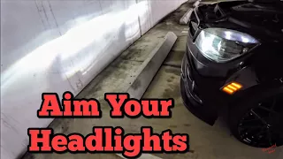 How to Align/ Aim Your Mercedes Benz Headlights