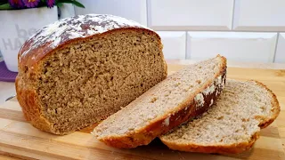 Ich kaufe kein Brot mehr! Neues perfektes Rezept für schnelles Brot in 5 Minuten. Vollkornbrot.