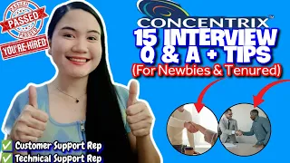 15 CONCENTRIX CALL CENTER INTERVIEW QUESTIONS AND ANSWERS FOR NEWBIES & TENURED 2024 | NAYUMI CEE 💯