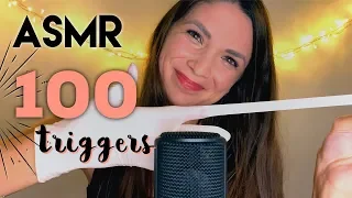 ASMR 100 TRIGGERS in 1 HOUR (NO TALKING)