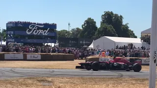 Goodwood festival of speed 2018 renault f1 prt2 doughnut