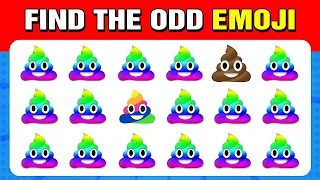 Find The ODD One Out🍎 | Check Your Eye sight Power😎  / #quiz #entertainment #findtheoddemojiout