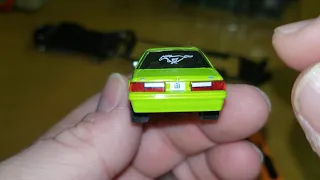 GreenLight black 2019 F-350 Platinum & Lime green 1992 Ford Mustang midnight drag greenmachine chase