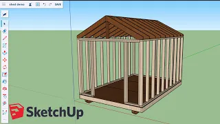 How to Build a Shed - SketchUp Tutorial