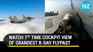 Stunning cockpit view of IAF flypast, Rafale woman pilot: Many firsts at 73rd R-Day parade