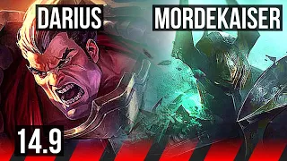 DARIUS vs MORDEKAISER (TOP) | 9/2/2, 600+ games | EUW Master | 14.9