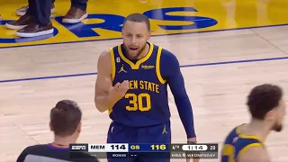 Steph Curry Ejected For Throwing Mouth Guard In Final Minute vs. Grizzlies