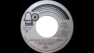 1975 HITS ARCHIVE: Look In My Eyes Pretty Woman - Tony Orlando & Dawn (mono 45)