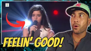 INCREDIBLE* REACTION | Angelina Jordan (10 Year Old) - Feeling Good "LIVE on The Stream Gir Tilbake"