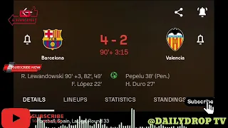 Robert Lewandowski Amazing Freekick Goal, Barcelonavs Valencia (4-2) All Goals and Highlights