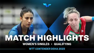 Dora Madarasz vs Giorgia Piccolin | WS Qual | WTT Contender Doha 2023