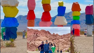 Visiting Seven Magic Mountains and Red Rock Canyon in Las Vegas