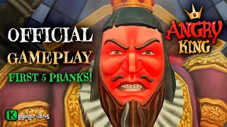 ANGRY KING Gameplay 👑 Pranks 1 to 5 😜 Keplerians NEW GAME