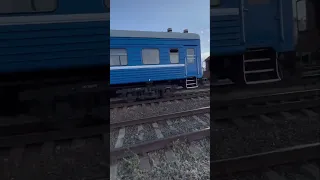🇧🇾Беларусь ТЭП70 с пассажирским поездом выезд со ст.Пинск
