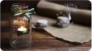 The Creation of a Mason Jar Candle Holder