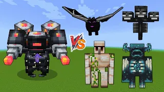 The Harbinger vs Minecraft bosses - Harbinger vs Wither, Iron Golem, Warden, Ender Dragon