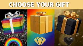 Choose your gift🎁💝 3giftbox challenge 🥳 2 good 1 bad😍🥰🤮 #pickonekickone #wouldyourather #quiz