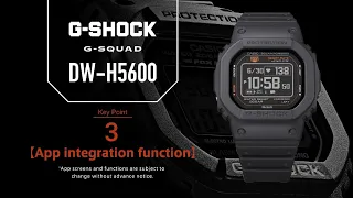 DW-H5600 Tips movie 03 - App integration function -｜CASIO G-SHOCK G-SQUAD