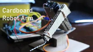 Arduino Cardboard Robotic Arm with Memory
