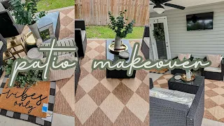 🪴SMALL PATIO MAKEOVER | EARLY SUMMER OUTDOOR DECORATING | SPRING PATIO DECOR IDEAS | SUMMER 2023