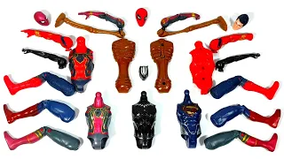 Merakit Mainan Spider-Man Vs Black Panther vs Superman dan Siren head Action figure Story