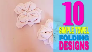 10 basic towel folding #tutorial