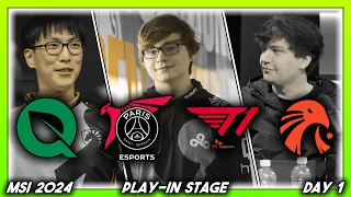 The Tri-Cast is Back (MSI 2024 CoStreams | Play-In Stage | Day 1: FLY vs PSG ━ T1 vs EST )