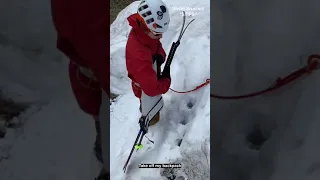 Comment chausser ses skis en pente raide, Vivian Bruchez