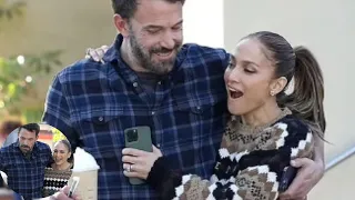 Ben Affleck and Jennifer Lopez ooze A-list happiness during loved-up coffee run in Santa Monica.